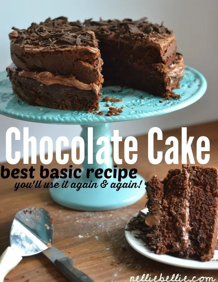 The best homemade chocolate cake recipe! And easy, basic cake recipe!