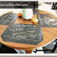 reversible chalkboard placemats made from $1 placemats