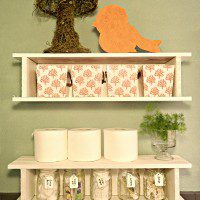 turn windowboxes into shelves! NellieBellie.com