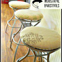 DIY Industrial Barstools by NellieBellie.com...tutorial included!