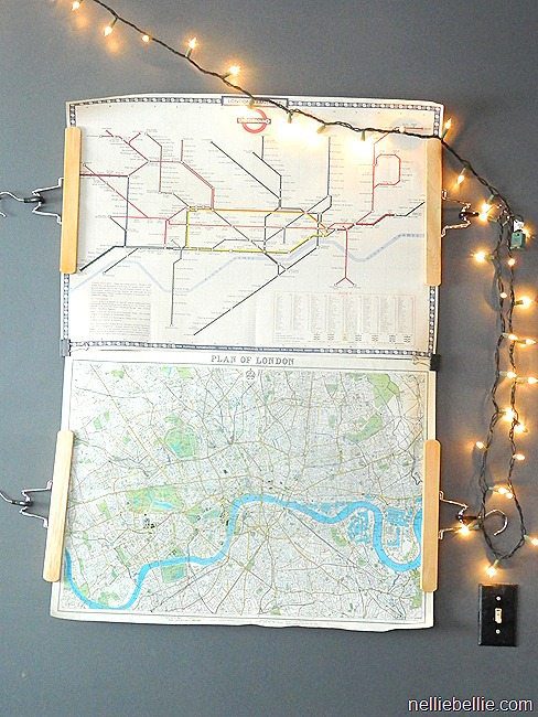 use pant hangers to hang pictures!