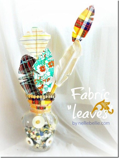 NellieBellie: fabric leaves tutorial