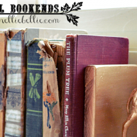 diy gilded animal bookends
