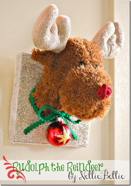 NellieBellie: Rudolph the Reindeer mount. a tutorial for this fun and easy project!