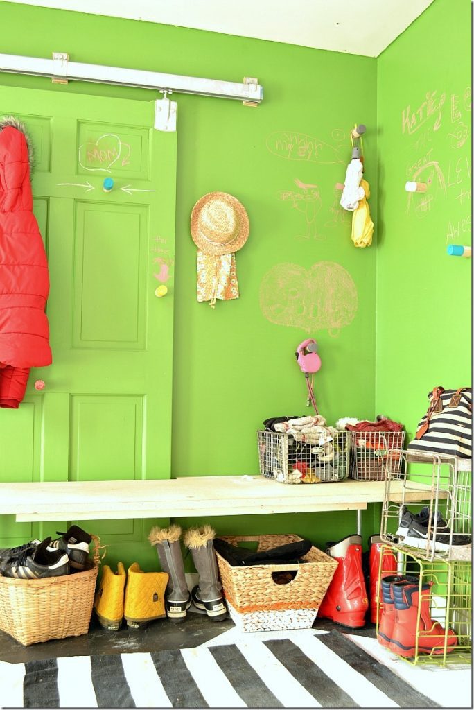 Schoolhouse Mudroom by NellieBellie