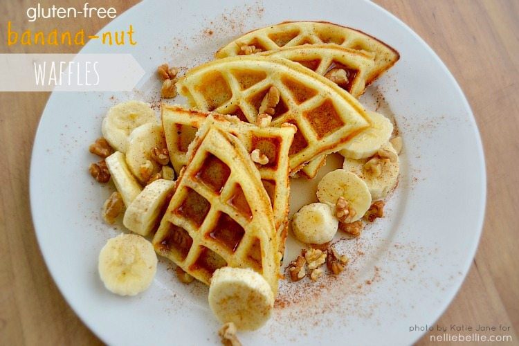gluten-free banana nut waffles