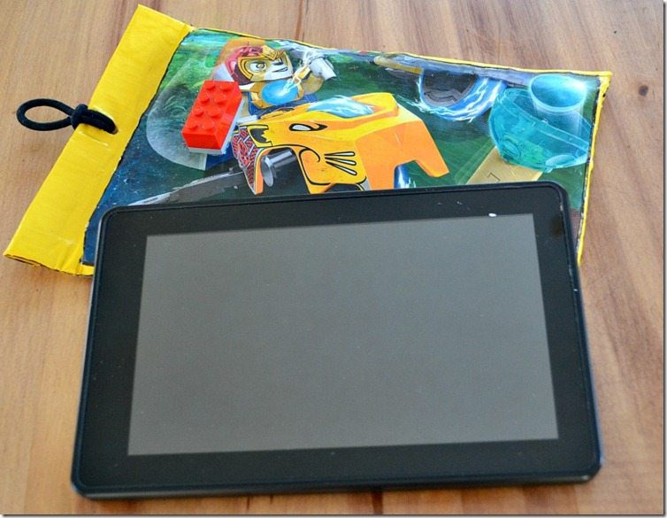 Turn a bubble mailer into a Kindle case! Easy and great for a boy!