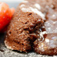 molten lava cake feature