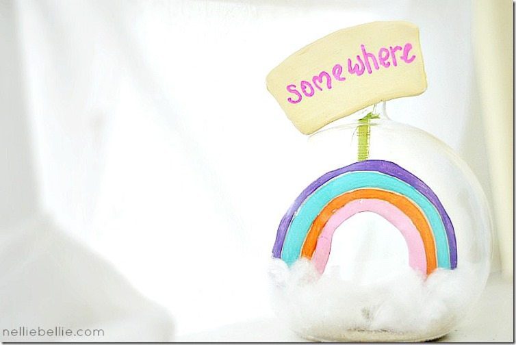 somewhere over the rainbow snowglobe
