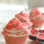 Firecracker cupcakes are fun and easy to make. Kids love these cupcakes made with red hots and pop rocks. A great patriotic cupcake for the Fourth of July
