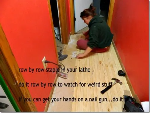NellieBellie: diy lath floor tutorial. create this darling floor for cheap cheap cheap!
