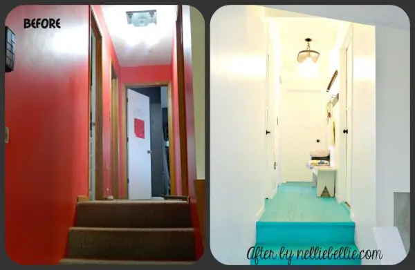 eclectic hallway makeover by NellieBellie