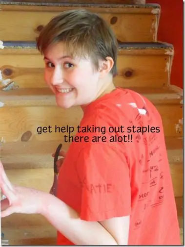 a diy idea from NellieBEllie: lath floor tutorial. inexpensive diy flooring idea