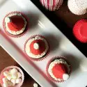 santa hat brownies