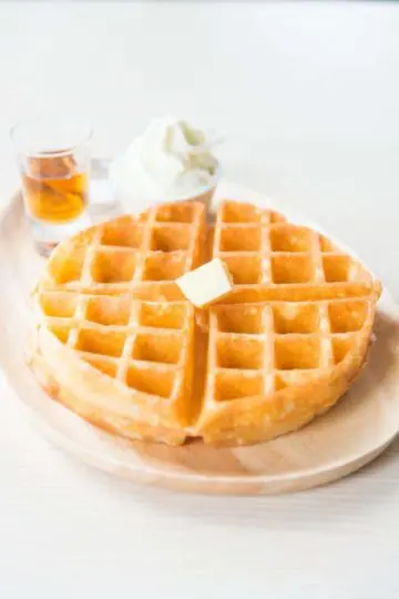 These are the best gluten-free waffles! Crisp on the outside and soft on the inside...perfect.