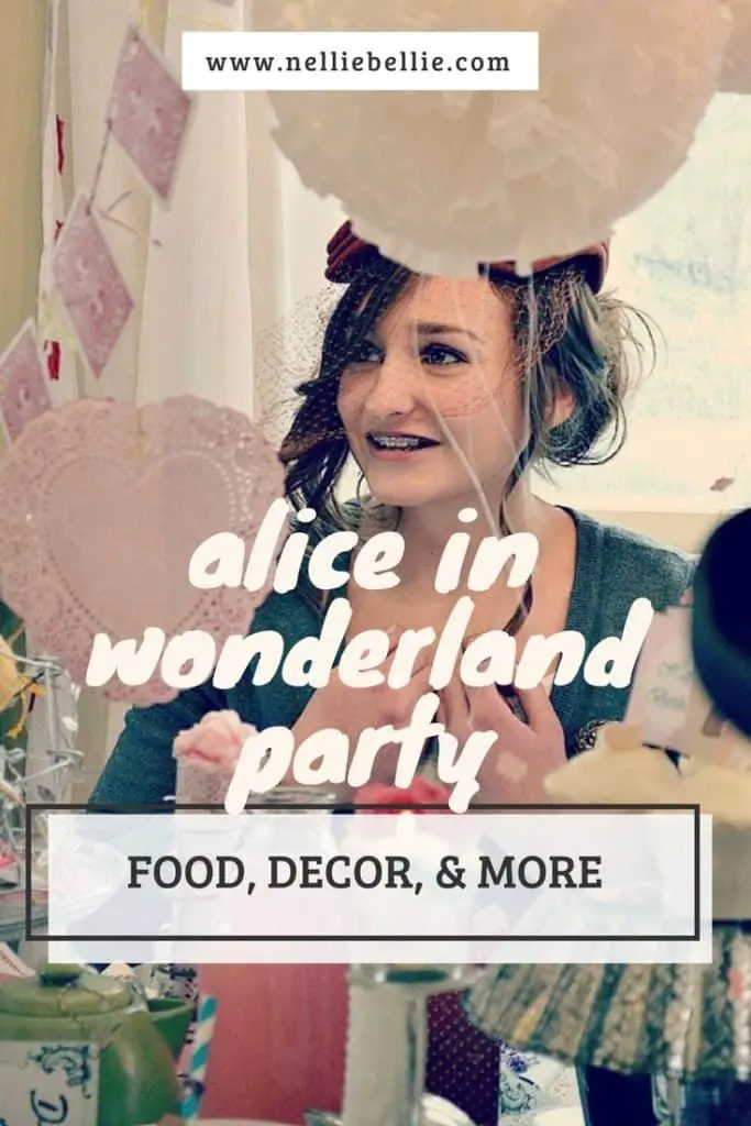 Alice in Wonderland party. A great party idea for birthdays and more! Ideas for party food, party decor, and more!