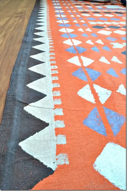 drop cloth rug. Full tutorial.