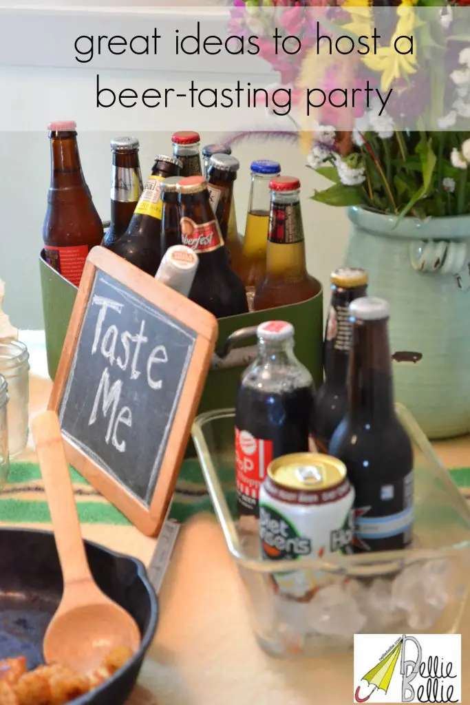 Ideas for hosting a beer tasting party that is inexpensive and fantastic! This is a great way to spend a football Sunday, or any Sunday for that matter!