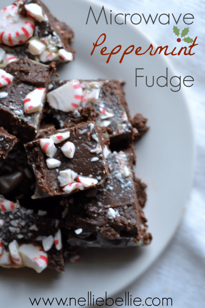 Just as easy as the original microwave fudge, the peppermint fudge will be a super recipe at holidays!