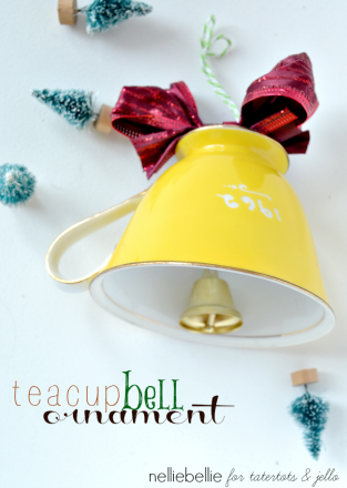 Make a teacup bell ornament with this easy tutorial.