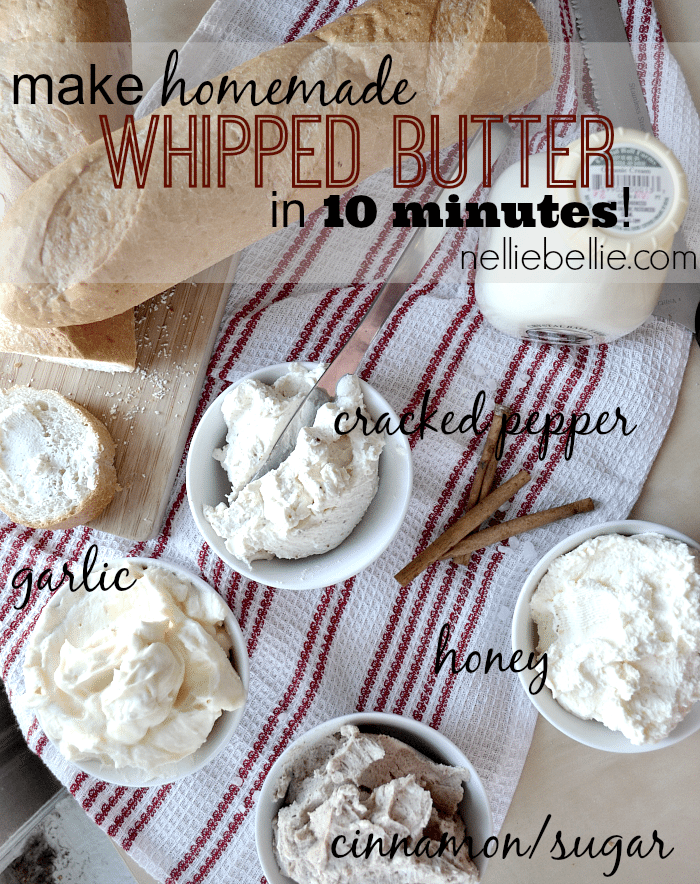 This is amazing! Make homemade whipped butter in 10 minutes. So fast and easy!