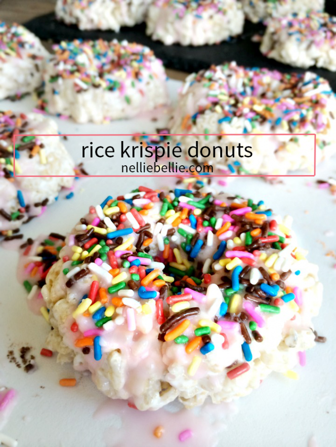 Rice Krispie donuts are a fun twist on the classic treat! #donuts #RiceKrispies