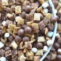 This Whopper Chex Mix is a great twist on the traditional and perfect for large groups! Recipe from nelliebellie.com chex muddy buddies