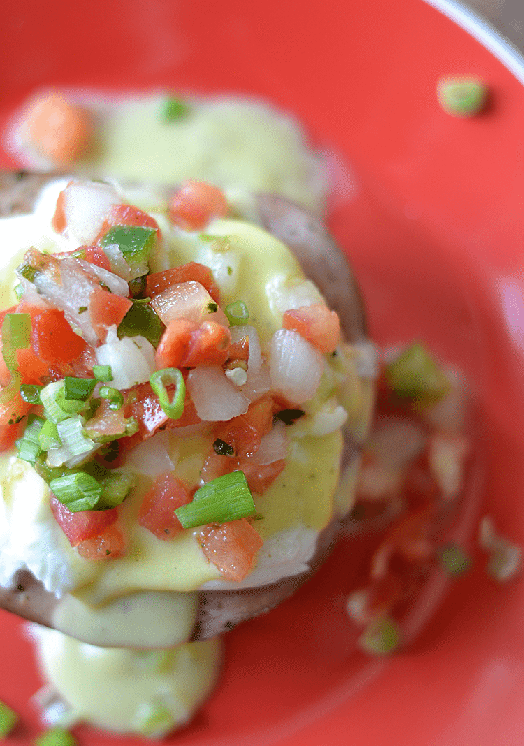 Tex Mex Eggs Benedict variation; yum! #eggs #breakfast
