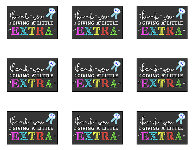 "Extra" gum is a great gift idea, particularly with the concept that when you give a little extra, you'll get a little extra. | nelliebellie.com #ExtraGumMoments #shop
