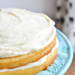 homemade white cake recipe is the best, simplest homemade white cake. | nelliebellie.com