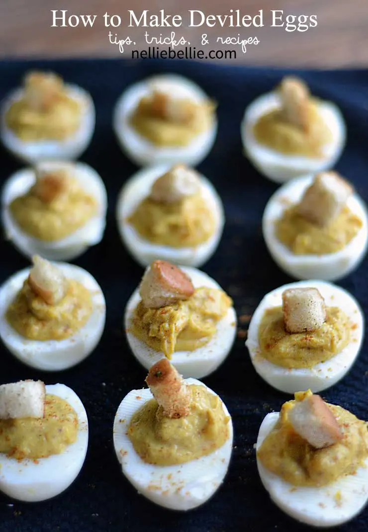 Learn how to make a basic deviled egg with this recipe and tutorial. deviled eggs