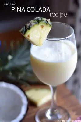 How to make a classic pina colada. An easy, basic recipe that is the start of the best pina colada classic cocktail.