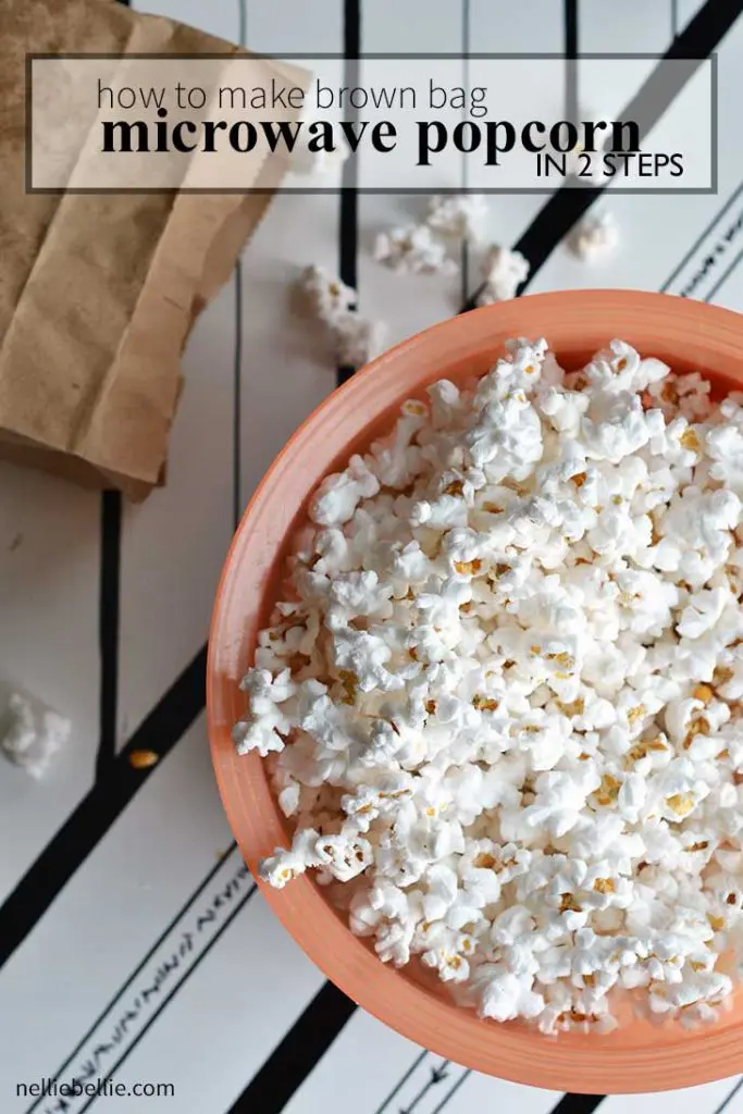 how to make homemade microwave popcorn in a brown bag