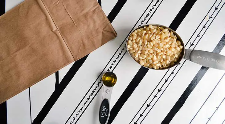 how to make microwave popcorn in a brown bag