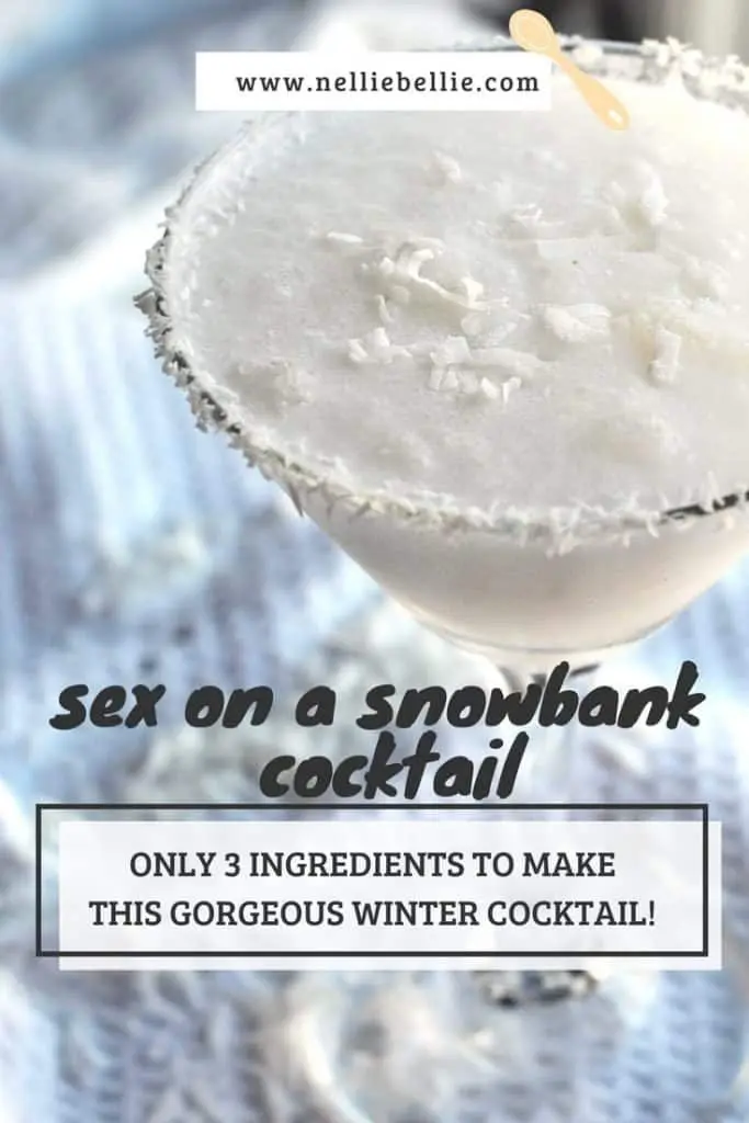 This delicious winter cocktail is only 3 ingredients. EAsy to make and absolutely delicious! Sex on a Snowbank