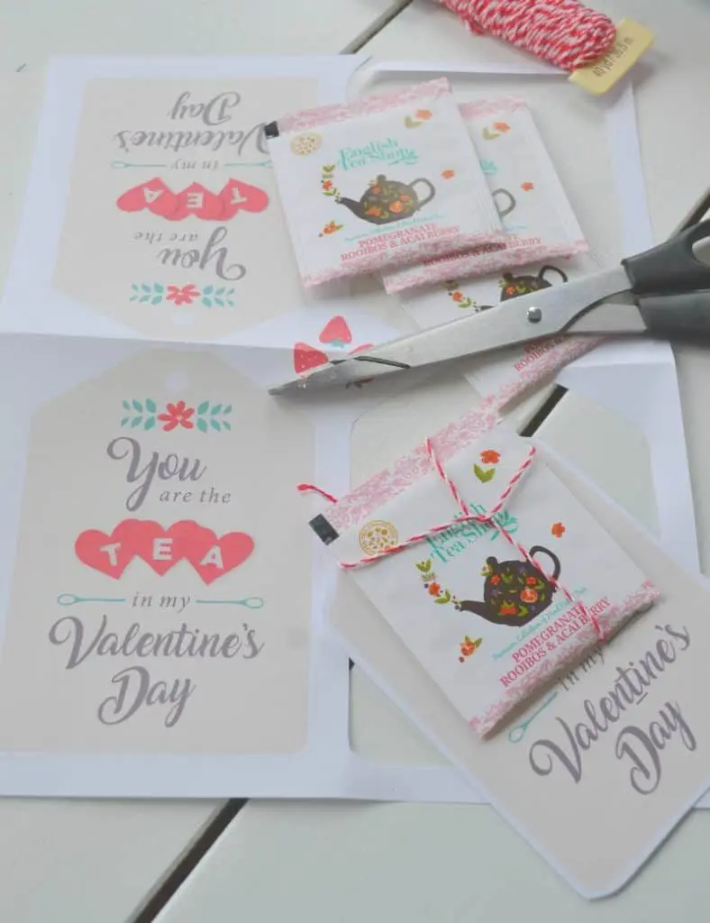 You are the tea in my ValenTine's Day! A cute printable that you can quickly print and attach to tea bags for a fast and easy DIY valentine.