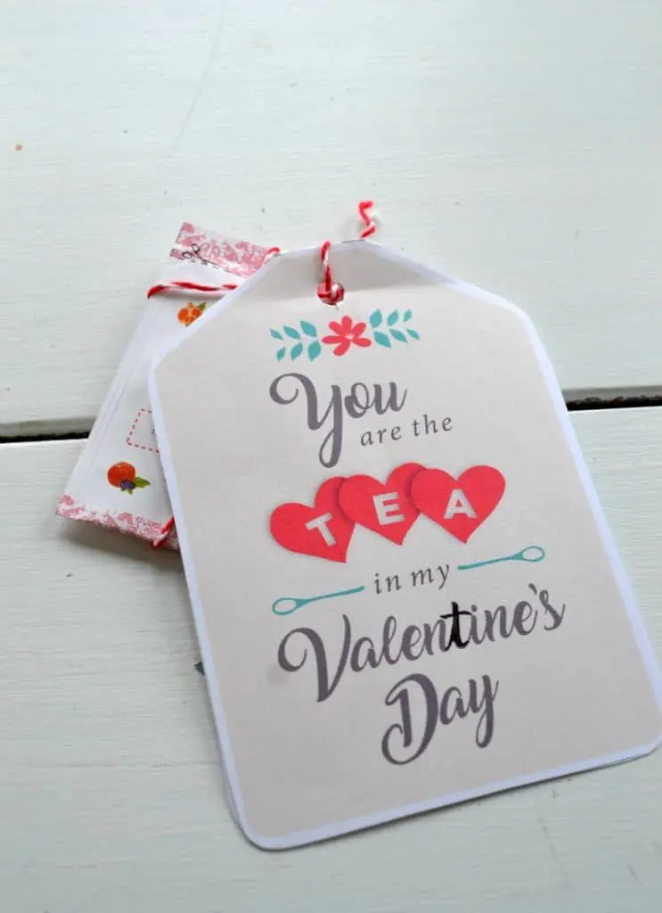 You are the tea in my ValenTine's Day! A cute printable that you can quickly print and attach to tea bags for a fast and easy DIY valentine.