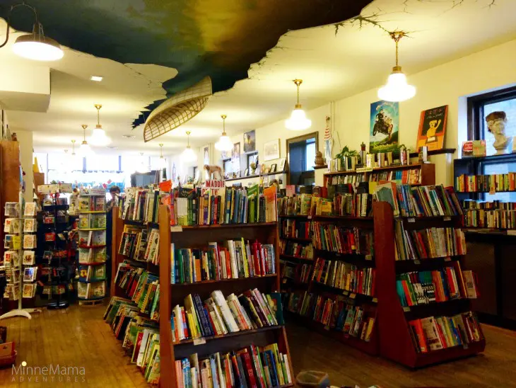 wild rumpus bookstore in Linden Hills, MN is a perfect location to bring your kids to experience books!