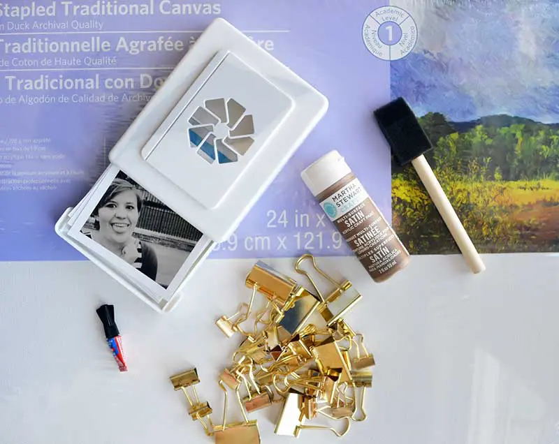 Photo display canvas materials