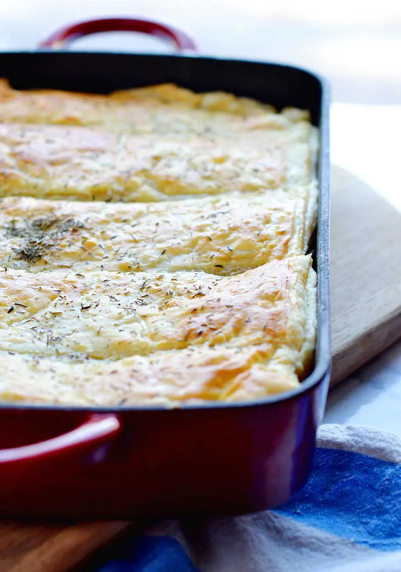 Cabbage pie is easy, delicious, and budget-friendly! It uses a puff pastry sheet to keep it approachable and easy for even the most beginner of cooks! Posts includes nutritional information for this tasty dish!