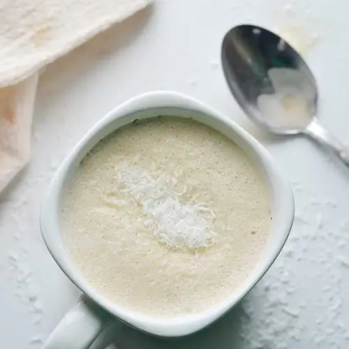 boozy coconut coffee recipe. dairy-free with coconut milk
