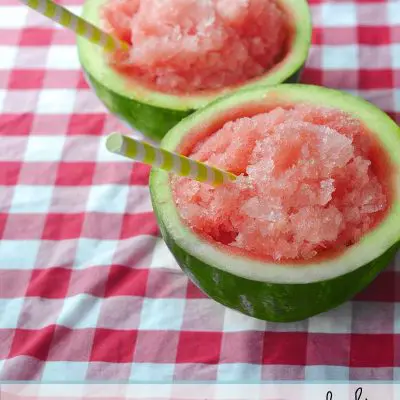 Watermelon Margarita Slushie recipe that is a fun adult summer drink. Alcohol and watermelon mixed up in a perfect summer refreshment!