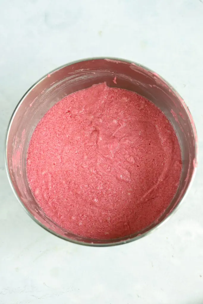 strawberry cake batter