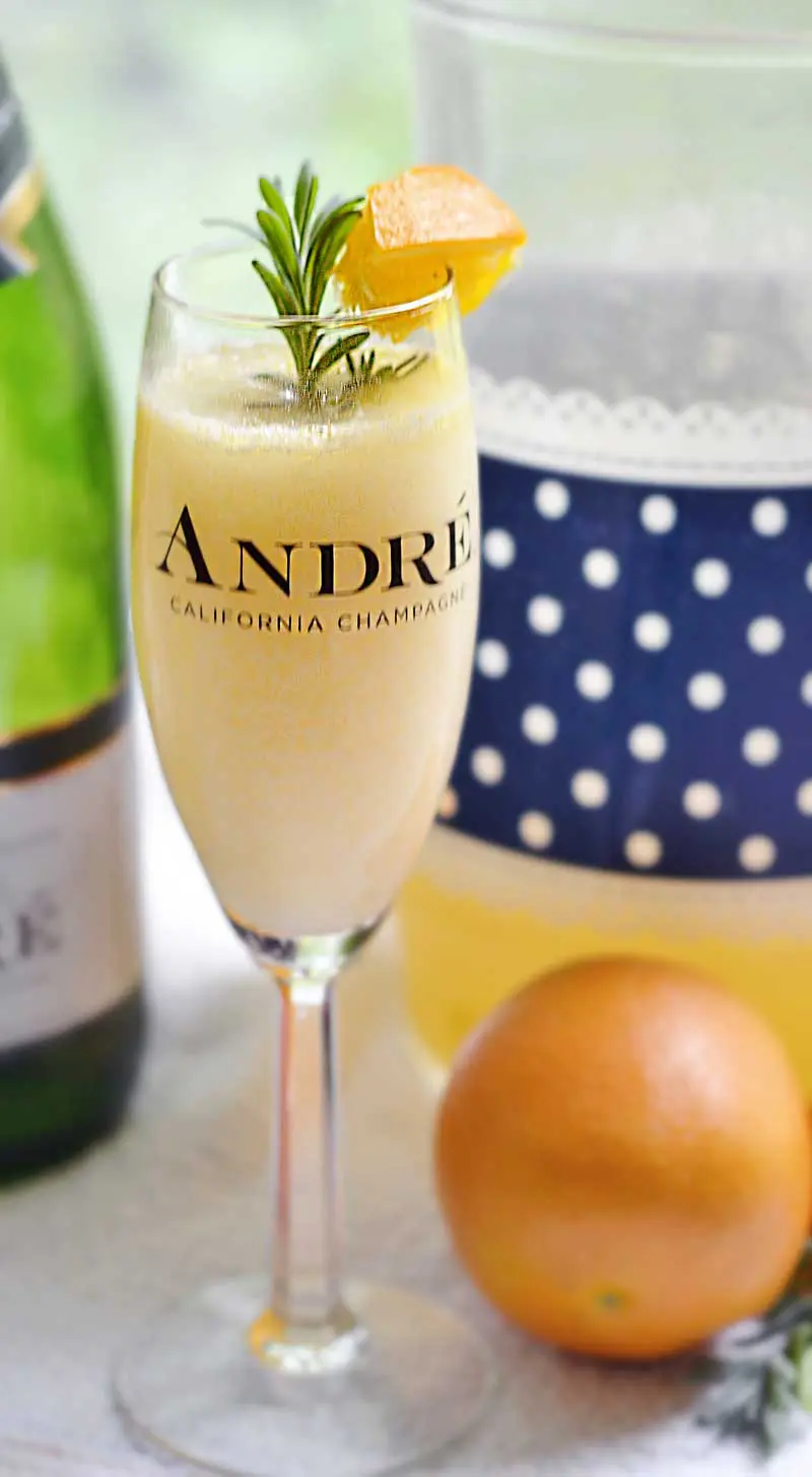 Lavender Mimosa Recipe. Recipe is for a pitcher and is best made with lavender and orange juice left in the fridge overnight.