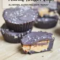 all natural peanut butter cups use only 4 ingredients are super easy to make and gluten-free and vegan-friendly!