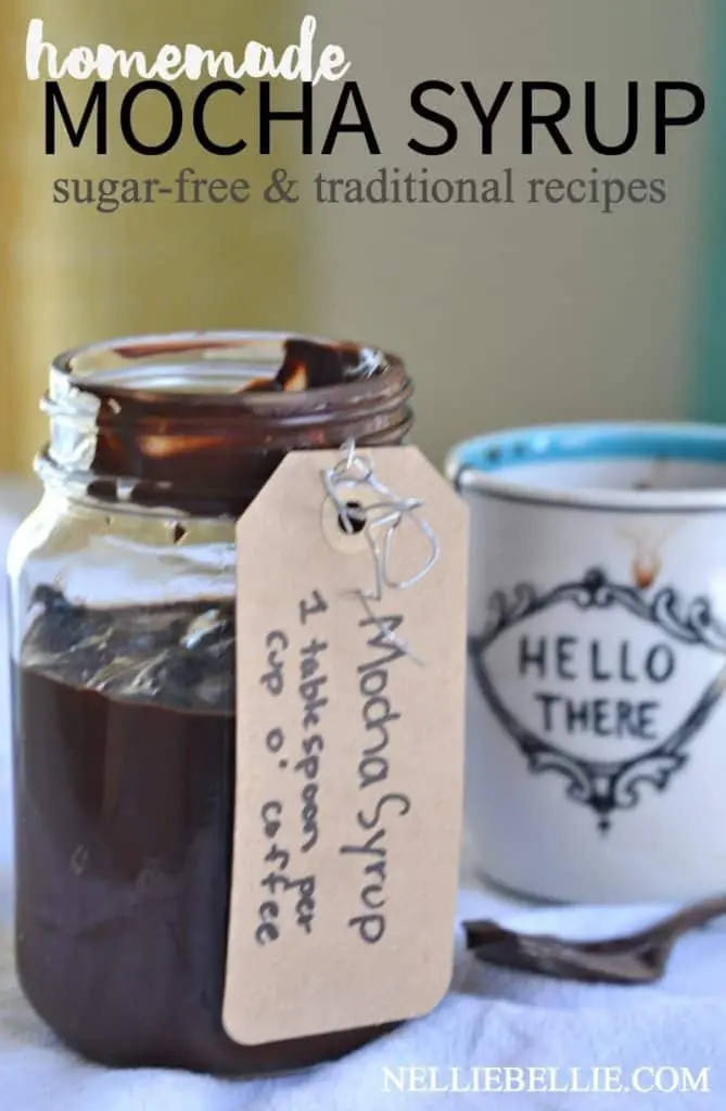 Save money at the coffee shop by making your own mochas and frappucinos at home. Easy four ingredient recipe that includes a sugar-free version AND the recipe for an easy frappuccino just like the coffee shop!