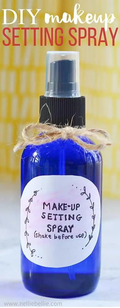 DIY Makeup Setting Spray in a bottle.