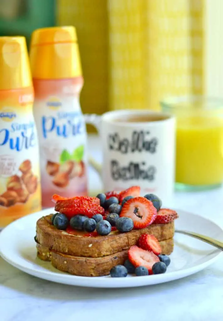 Making flavored french toast couldn't be simpler or faster! Only 2 ingredients for delicious flavored french toast. A great breakfast for busy families.