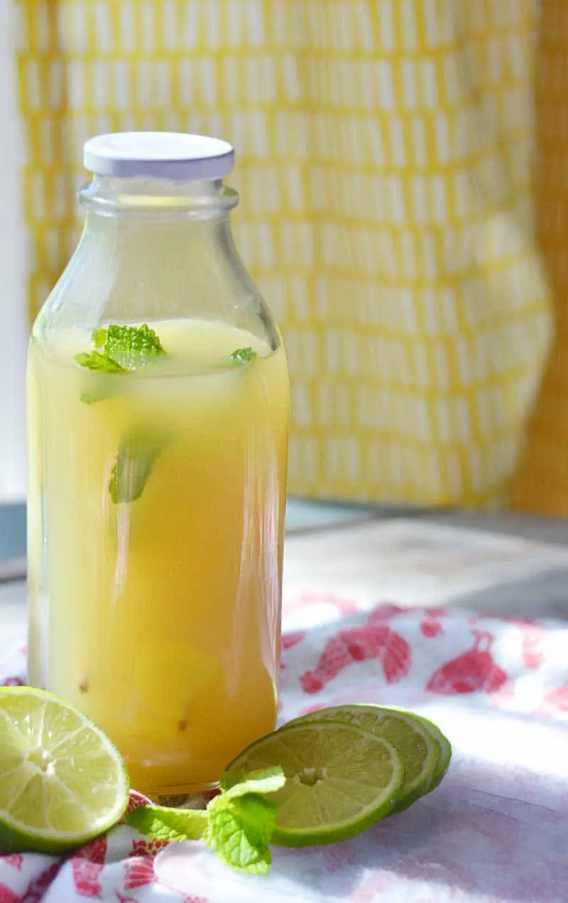 10 minutes and 4 ingredients is all it takes to create this homemade Margarita mix recipe... a delicious party-saver. Simply add the alcohol and ice!