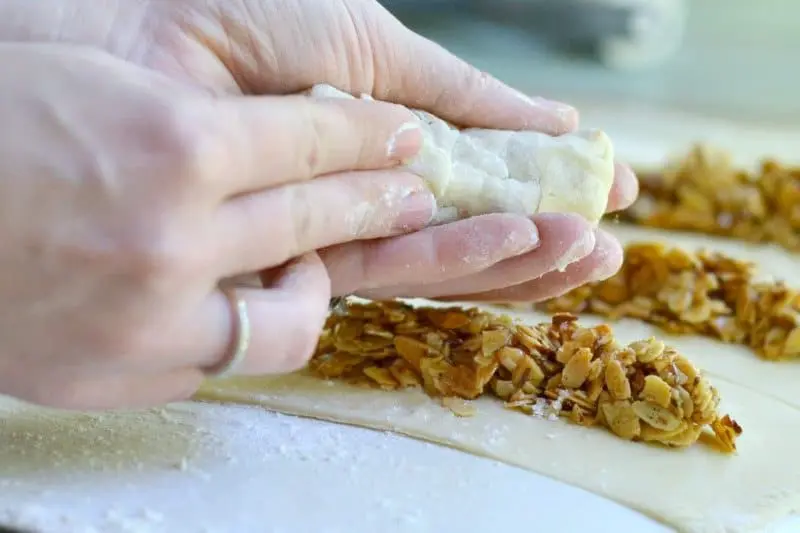 These little cookies are good, fast, and easy to make. They require only 4 ingredients and one is pre-made pie crusts. You can customize the filling however you like, and make them as fancy as your heart desires. 
